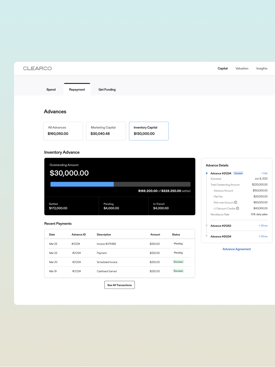 Capital Dashboard Redesign
